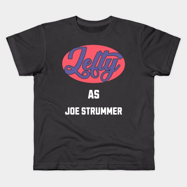 Lefty As Joe Strummer Kids T-Shirt by DavidBriotArt